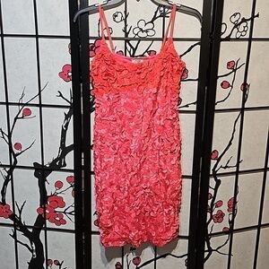 Yoana Baraschi Pink Red Sequins‎ Dress XS